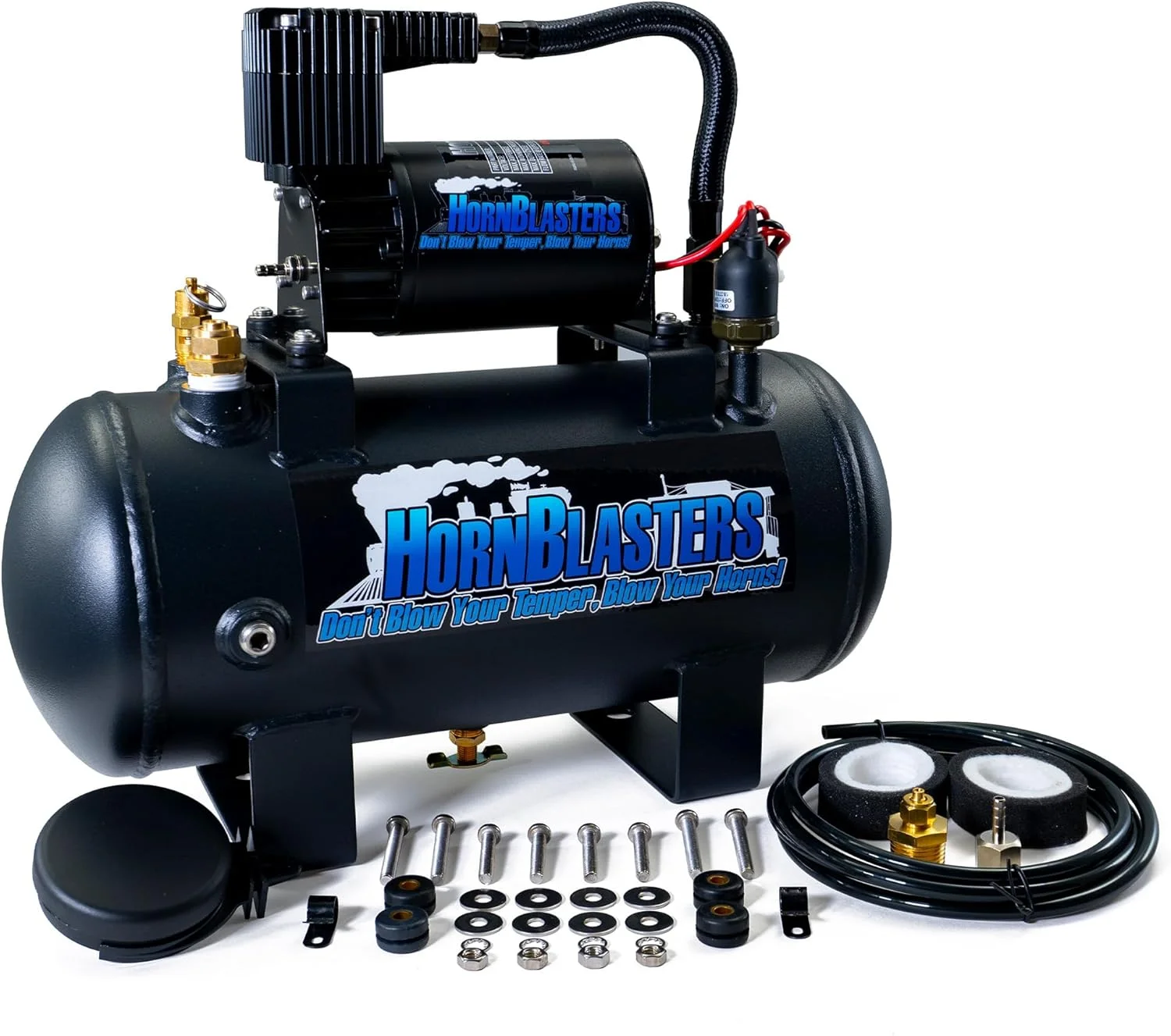 سیستم هوای یکپارچه هورن بلاستر با مخزن 1.5 گالنی و فشار 120PSI - نصب آسان