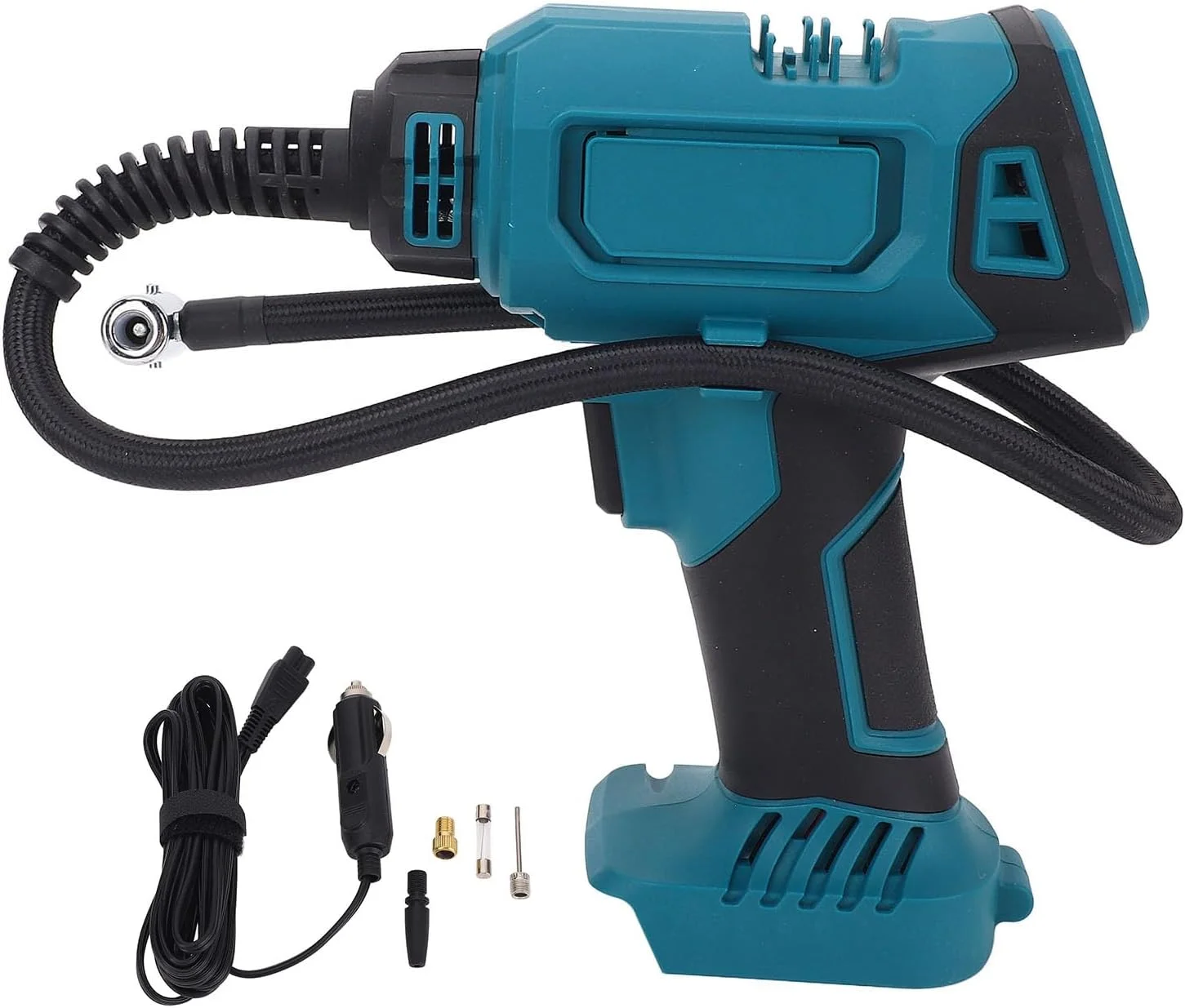 پمپ باد شارژی تایر Gearwell، کمپرسور هوای قابل حمل، پمپ باتری خور، فشار دیجیتال 160PSI 60L/min، پمپ باد قابل شارژ تایر خودرو