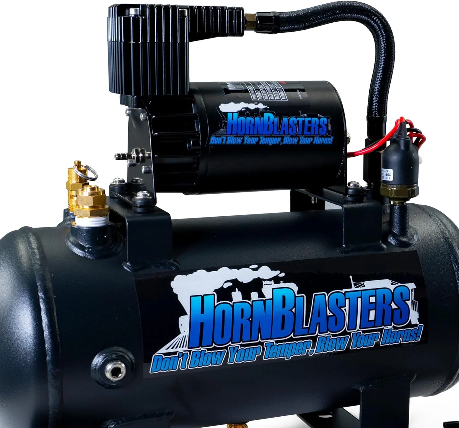 سیستم هوای یکپارچه هورن بلاستر با مخزن 1.5 گالنی و فشار 120PSI - نصب آسان