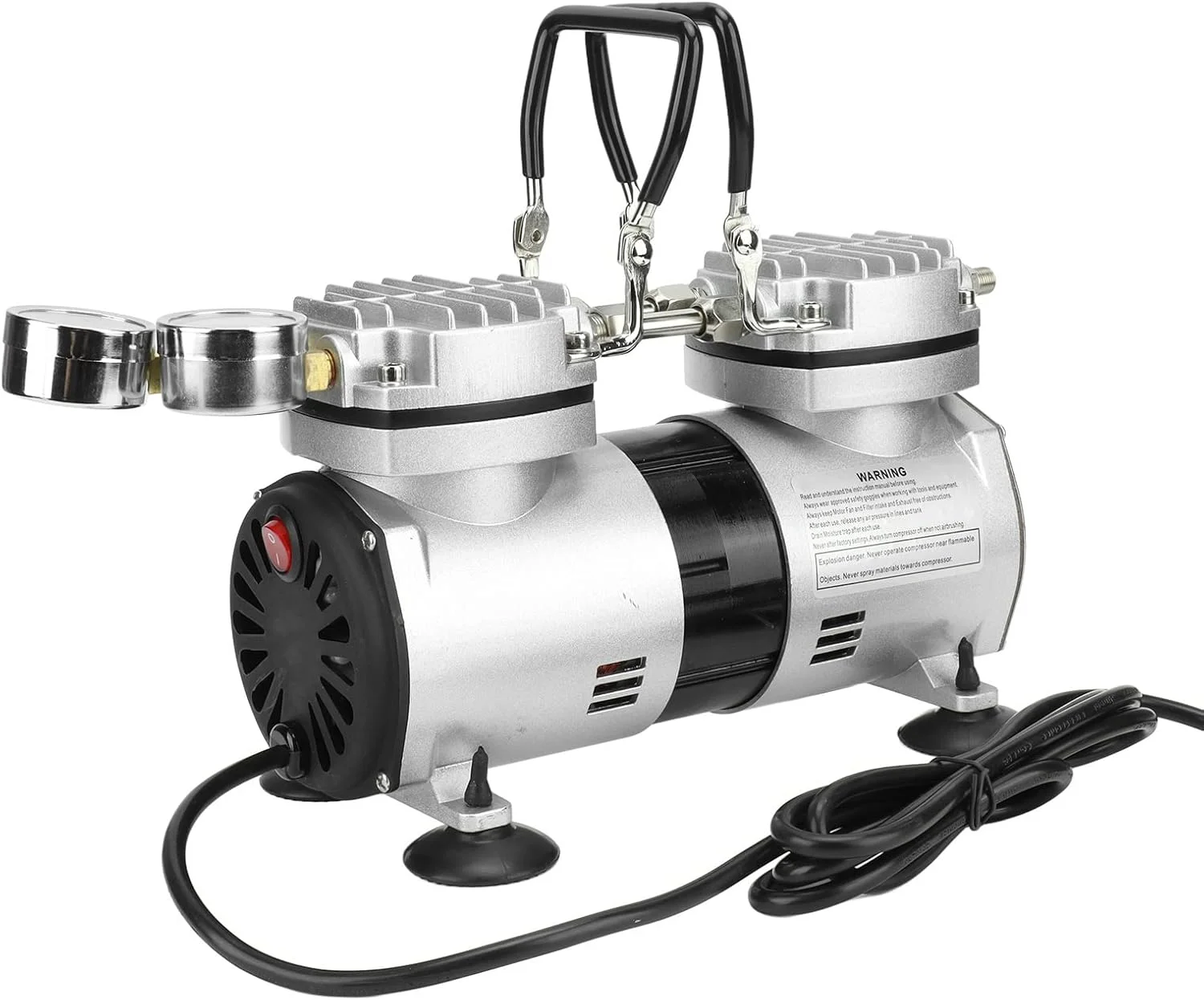 پمپ هوای خلاء بدون روغن ERTUUYD، کمپرسور هوای قابل حمل کوچک 1/4 اسب بخار با فشار بالا و جریان بزرگ برای مصارف خانگی
