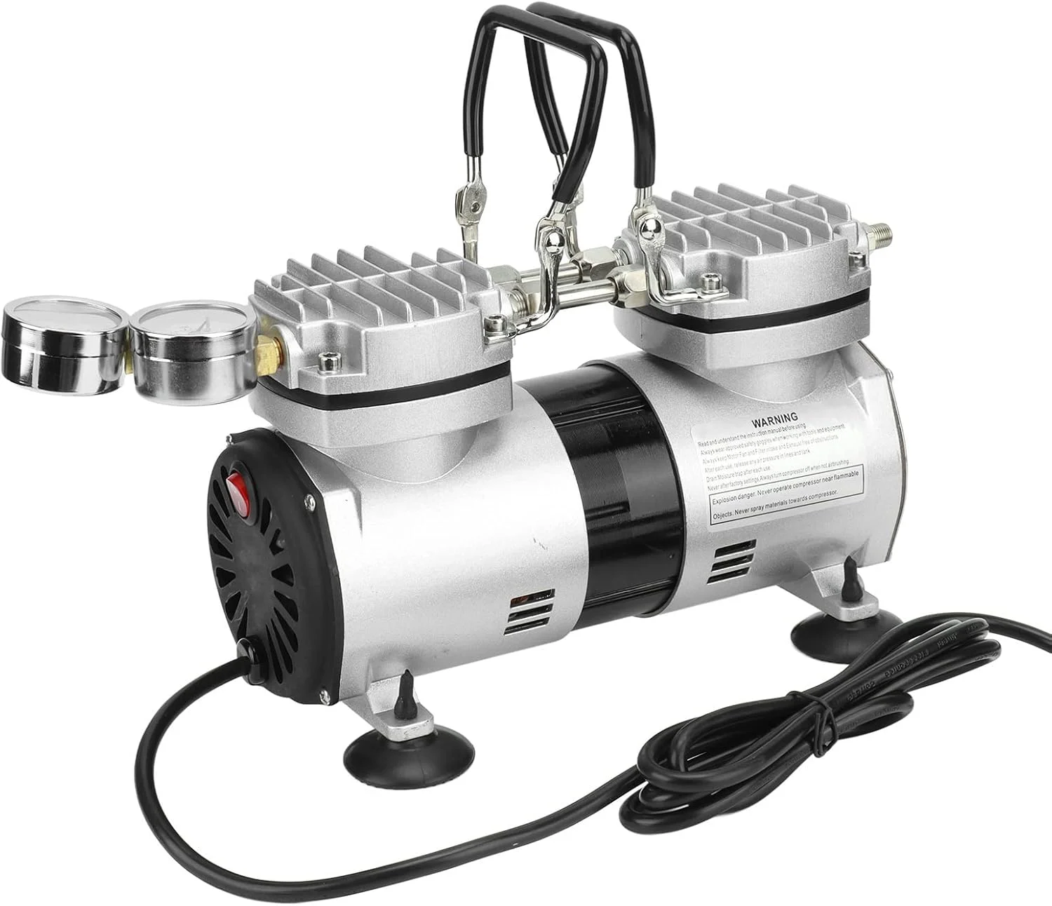 پمپ هوای خلاء بدون روغن ERTUUYD، کمپرسور هوای قابل حمل کوچک 1/4 اسب بخار با فشار بالا و جریان بزرگ برای مصارف خانگی پمپ هوای خلاء بدون روغن ERTUUYD، کمپرسور هوای قابل حمل کوچک 1/4 اسب بخار با فشار بالا و جریان بزرگ برای مصارف خانگی