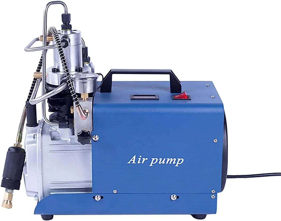 پمپ هوای برقی فشار قوی WWART کمپرسور PCP 300BAR 30MPA 4500PSI برای غواصی، آتش نشانی، پینت بال و تیراندازی PCP (نسخه جلد سخت)