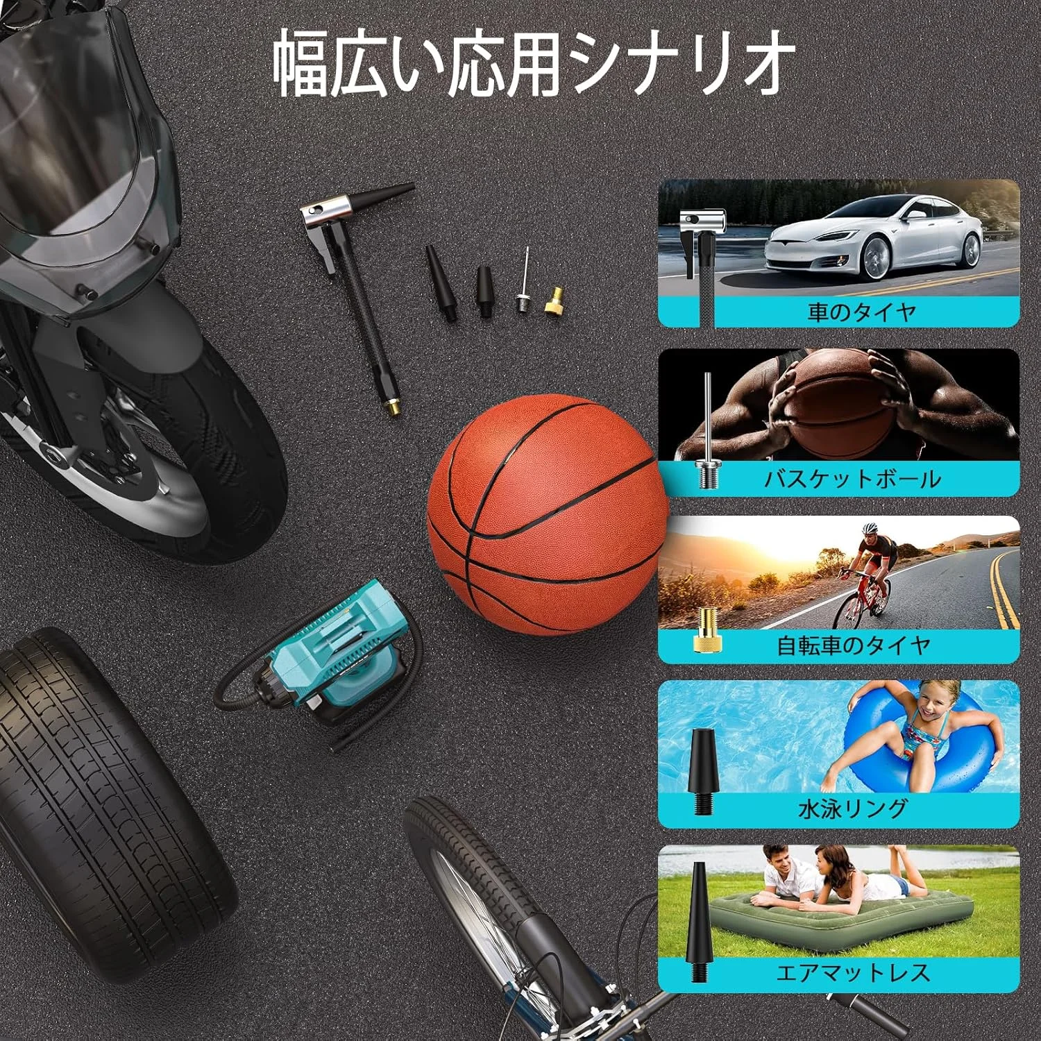 کمپرسور باد شارژی خودرو Ecarke برای باتری لیتیوم-یونی 18 ولت Makita، حداکثر 11 بار، پمپ باد شارژی قابل حمل با فشارسنج دیجیتال، کمپرسور باد شارژی برای خودرو، موتورسیکلت، دوچرخه، توپ های ورزشی