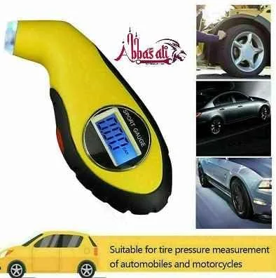 کمپرسور هوای قابل حمل عباسعلی مدل Max Force - کمپرسور هوای 12 ولت برای لاستیک خودرو و دوچرخه، توپ های ورزشی، تخت های بادی و وسایل بادی - شامل کیف حمل، مثلث ایمنی، دستکش و گیج باد