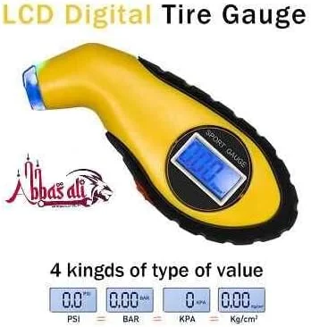 کمپرسور هوای قابل حمل عباسعلی مدل Max Force - کمپرسور هوای 12 ولت برای لاستیک خودرو و دوچرخه، توپ های ورزشی، تخت های بادی و وسایل بادی - شامل کیف حمل، مثلث ایمنی، دستکش و گیج باد