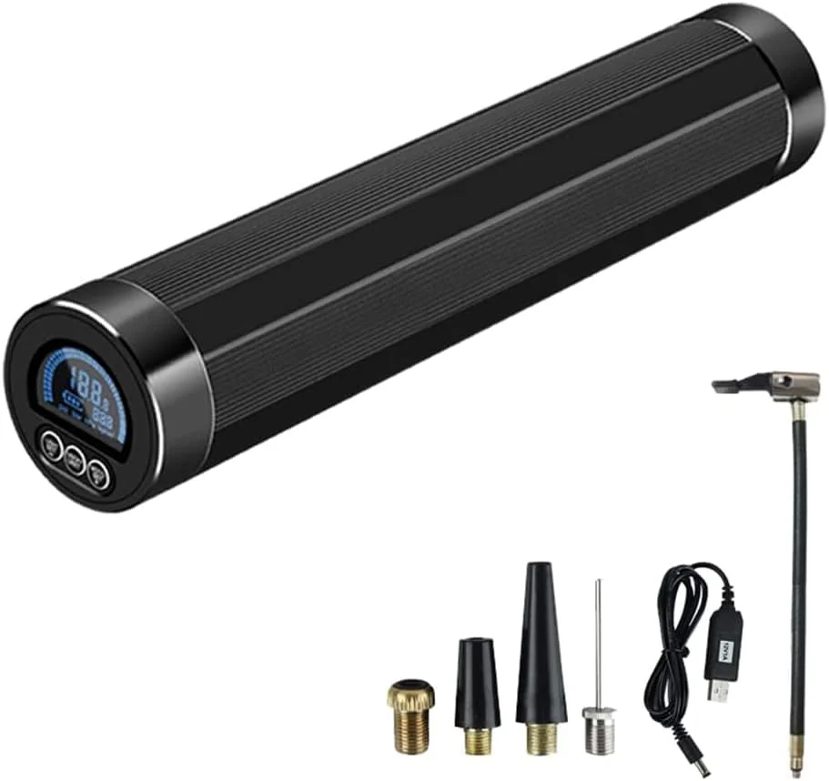 کمپرسور هوای قابل حمل 6000 میلی آمپر ساعتی، پمپ هوای چند منظوره، باد کننده تایر با چراغ قوه اضطراری روشن