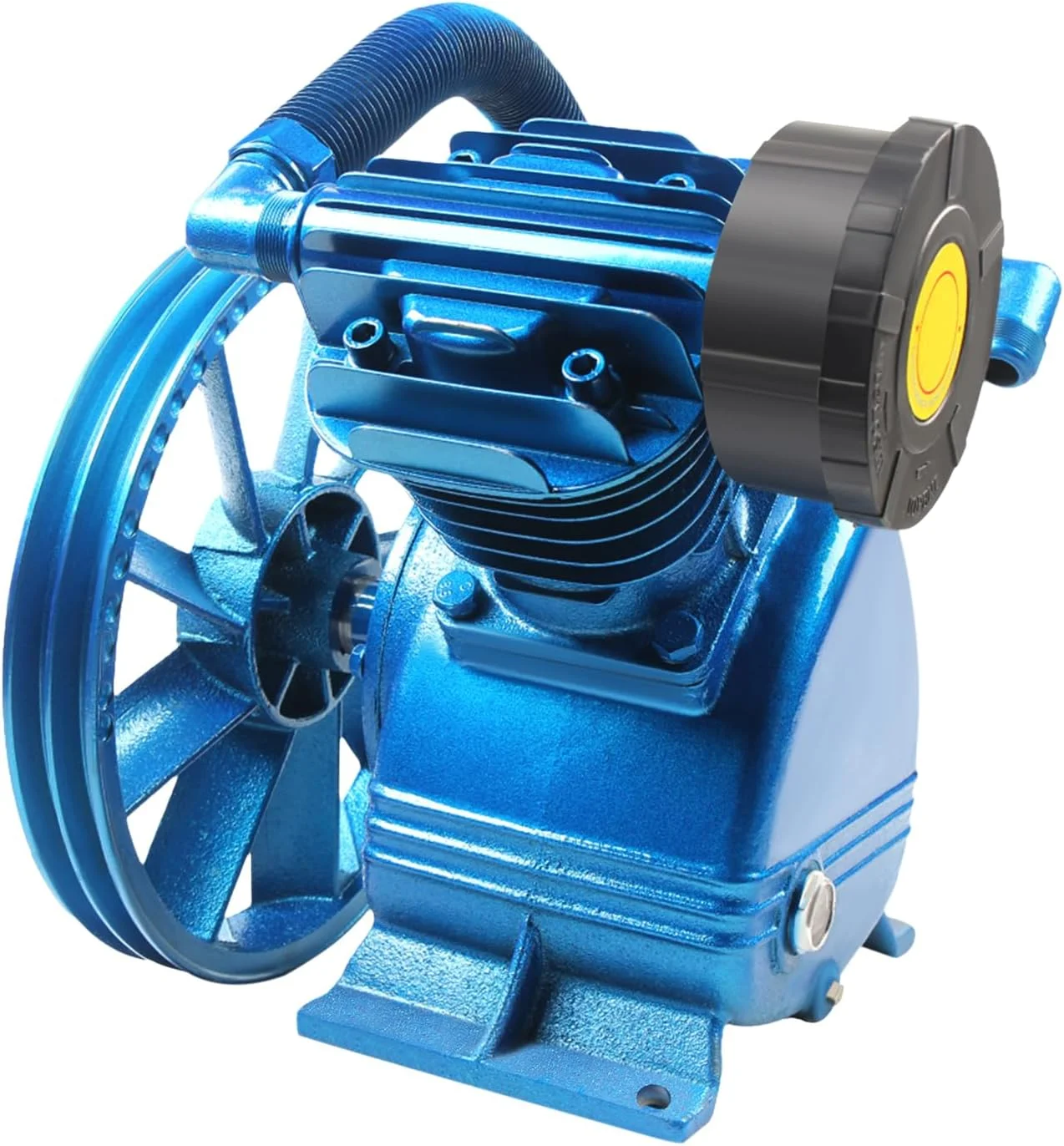 سر پمپ کمپرسور هوا 5.5 اسب بخار، 175PSI، نوع V، دو سیلندر، پمپ کمپرسور هوا قابل حمل دو مرحله ای برای کارخانه ها و تعمیر خودرو (سر پمپ + فلایویل) سر پمپ کمپرسور هوا 5.5 اسب بخار، 175PSI، نوع V، دو سیلندر، پمپ کمپرسور هوا قابل حمل دو مرحله ای برای کارخانه ها و تعمیر خودرو (سر پمپ + فلایویل)