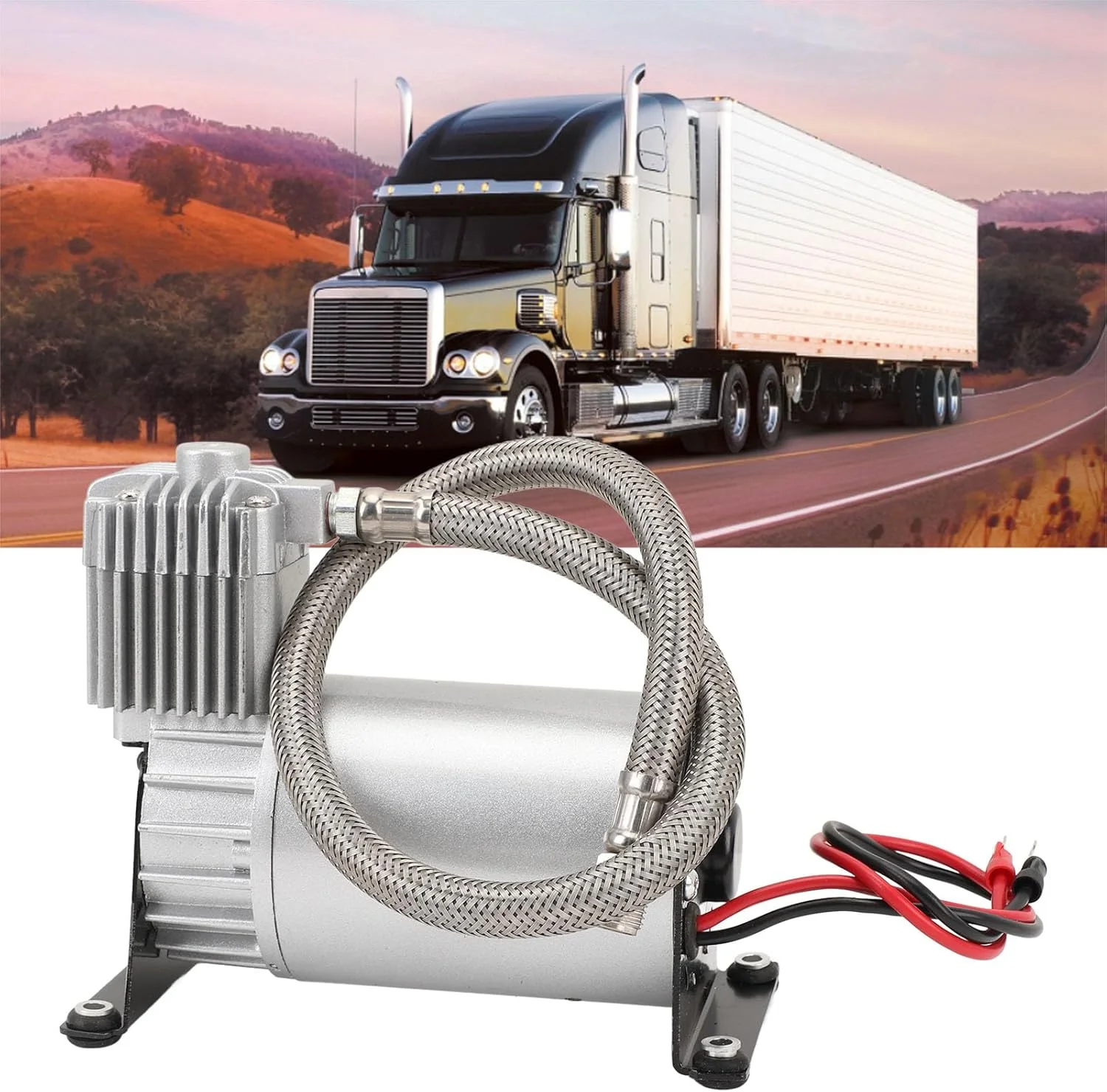 کمپرسور بادی شیپوری 150PSI پمپ هوای جایگزین کمپرسور شیپوری برای قطارها کامیون ها قایق های تفریحی DC 12V 24V