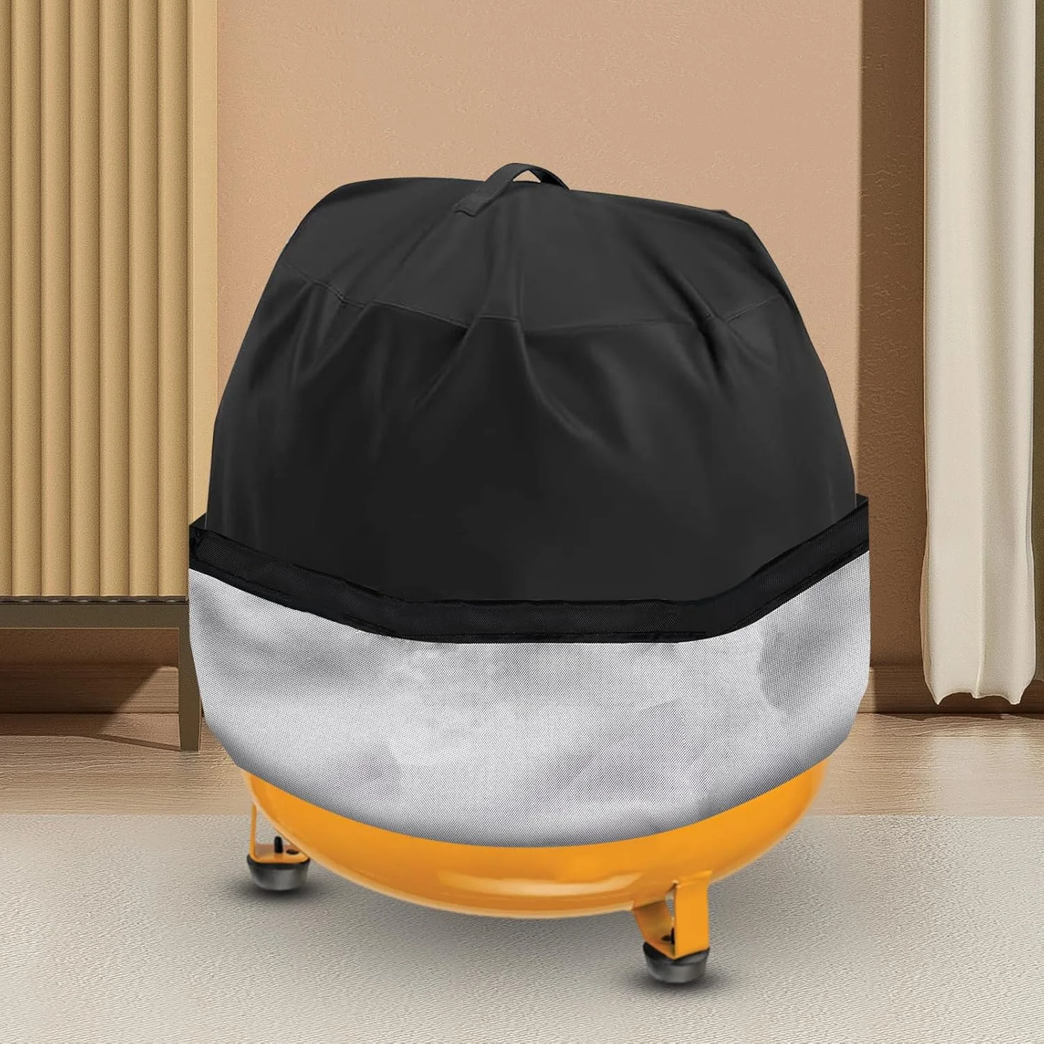 روکش مشکی برای کمپرسور هوا، روکش ضد گرد و غبار مناسب برای کمپرسور هوای پنکیکی قابل حمل 6 گالنی روکش مشکی برای کمپرسور هوا، روکش ضد گرد و غبار مناسب برای کمپرسور هوای پنکیکی قابل حمل 6 گالنی