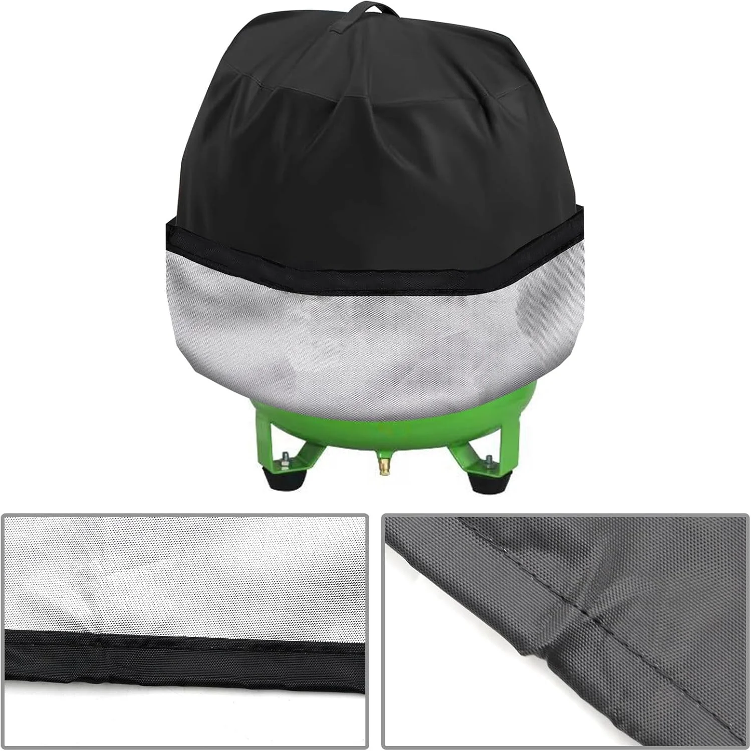 روکش مشکی برای کمپرسور هوا، روکش ضد گرد و غبار مناسب برای کمپرسور هوای پنکیکی قابل حمل 6 گالنی روکش مشکی برای کمپرسور هوا، روکش ضد گرد و غبار مناسب برای کمپرسور هوای پنکیکی قابل حمل 6 گالنی