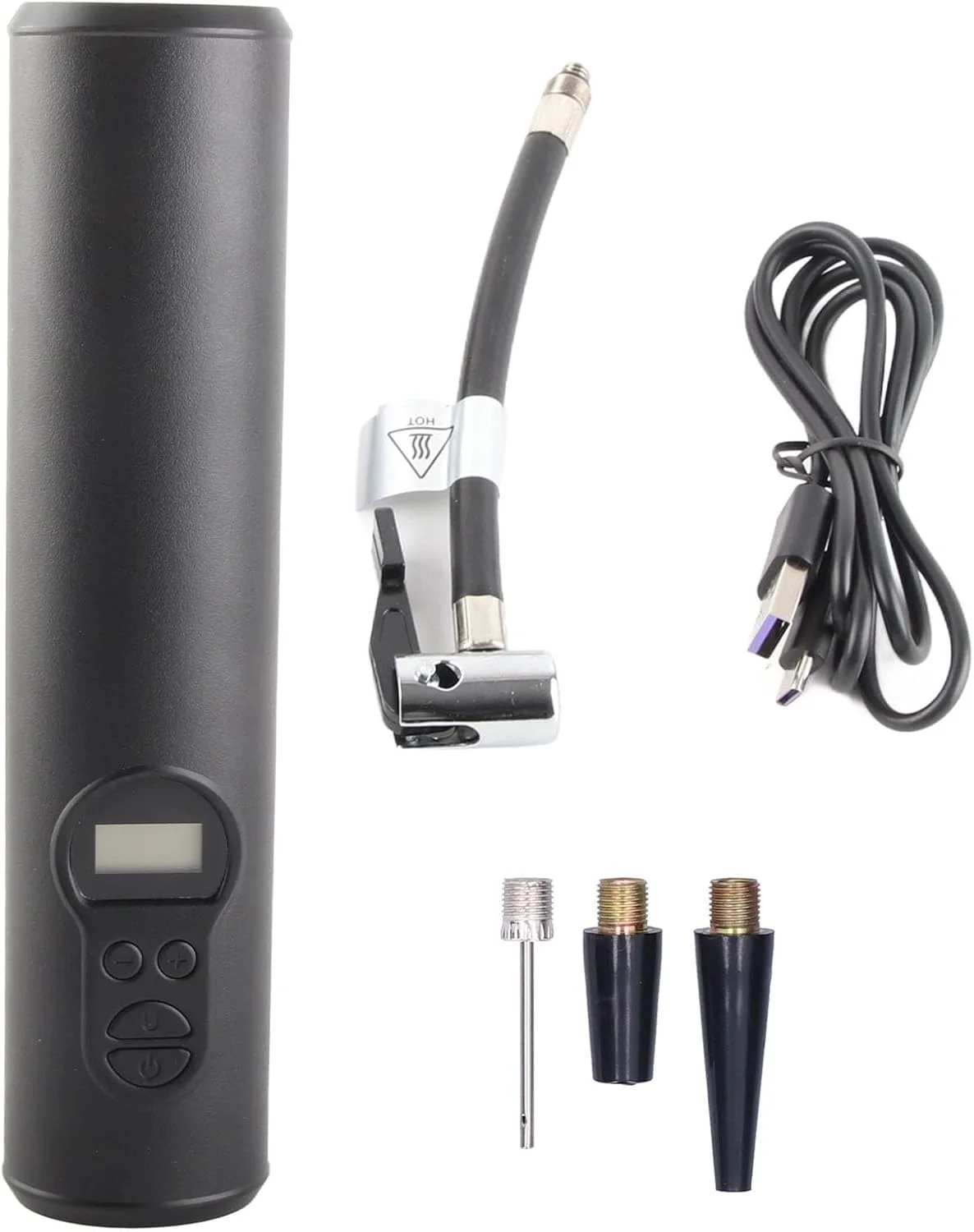 پمپ باد تایر، پمپ هوای بی سیم، کمپرسور هوای بی سیم، پمپ بادی ال سی دی دستی 12 ولت، ابزار بادی تایر قابل حمل خودرو