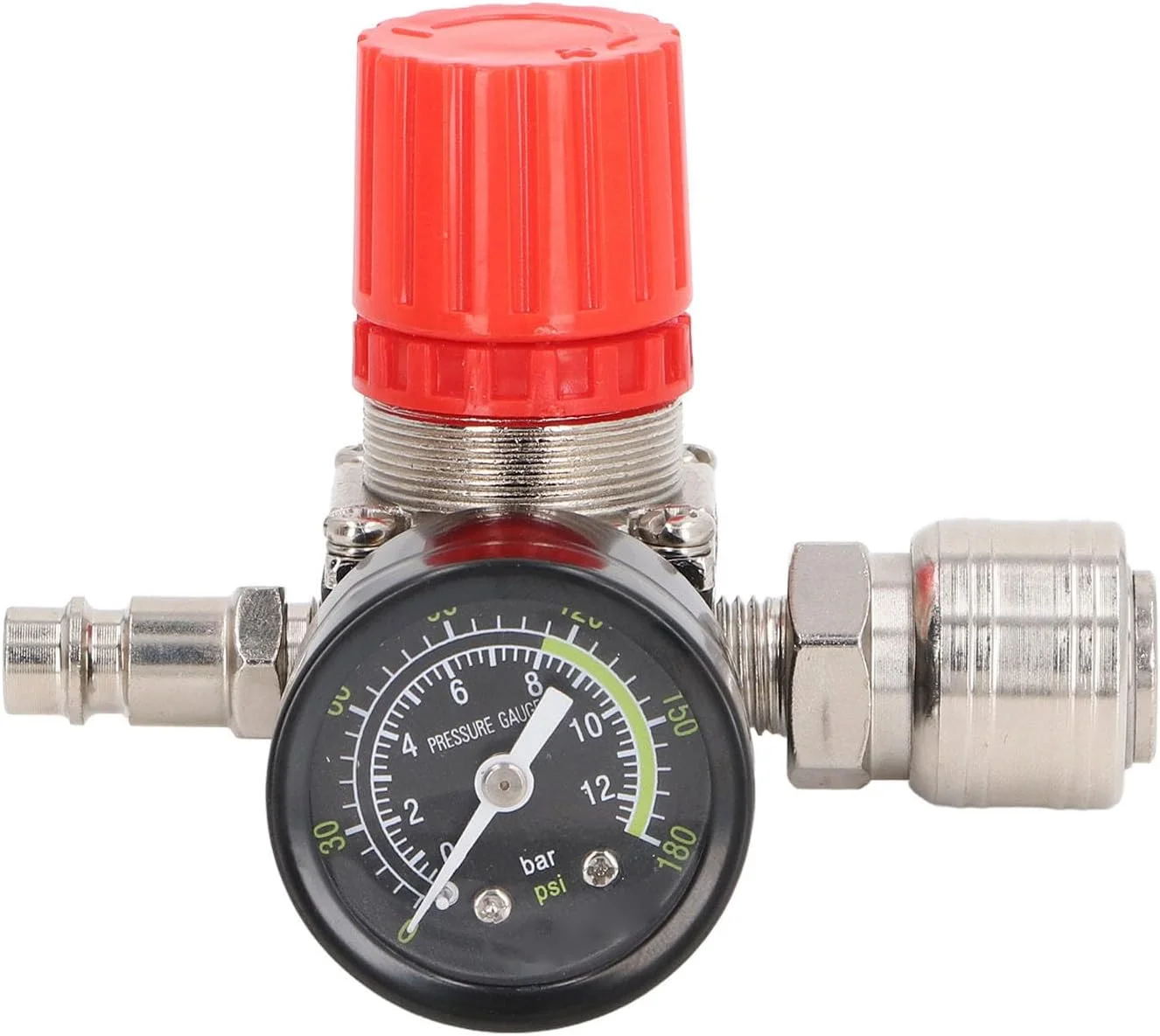 تنظیم کننده کمپرسور هوا Risegun، 4 سوراخ، 0 تا 180PSI، تنظیم کننده فشار کمپرسور هوای اروپایی با گیج