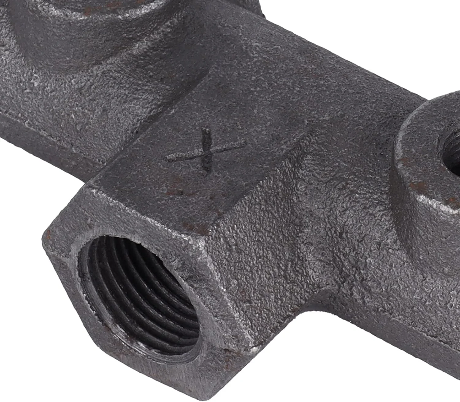 قطعات اتصالات شیر تنظیم کننده فشار کمپرسور هوا، رزوه مادگی 1/2، خروجی 5 طرفه، مونتاژ چدن بادوام، درایو پنوماتیک برای لوازم جانبی کمپرسور هوا