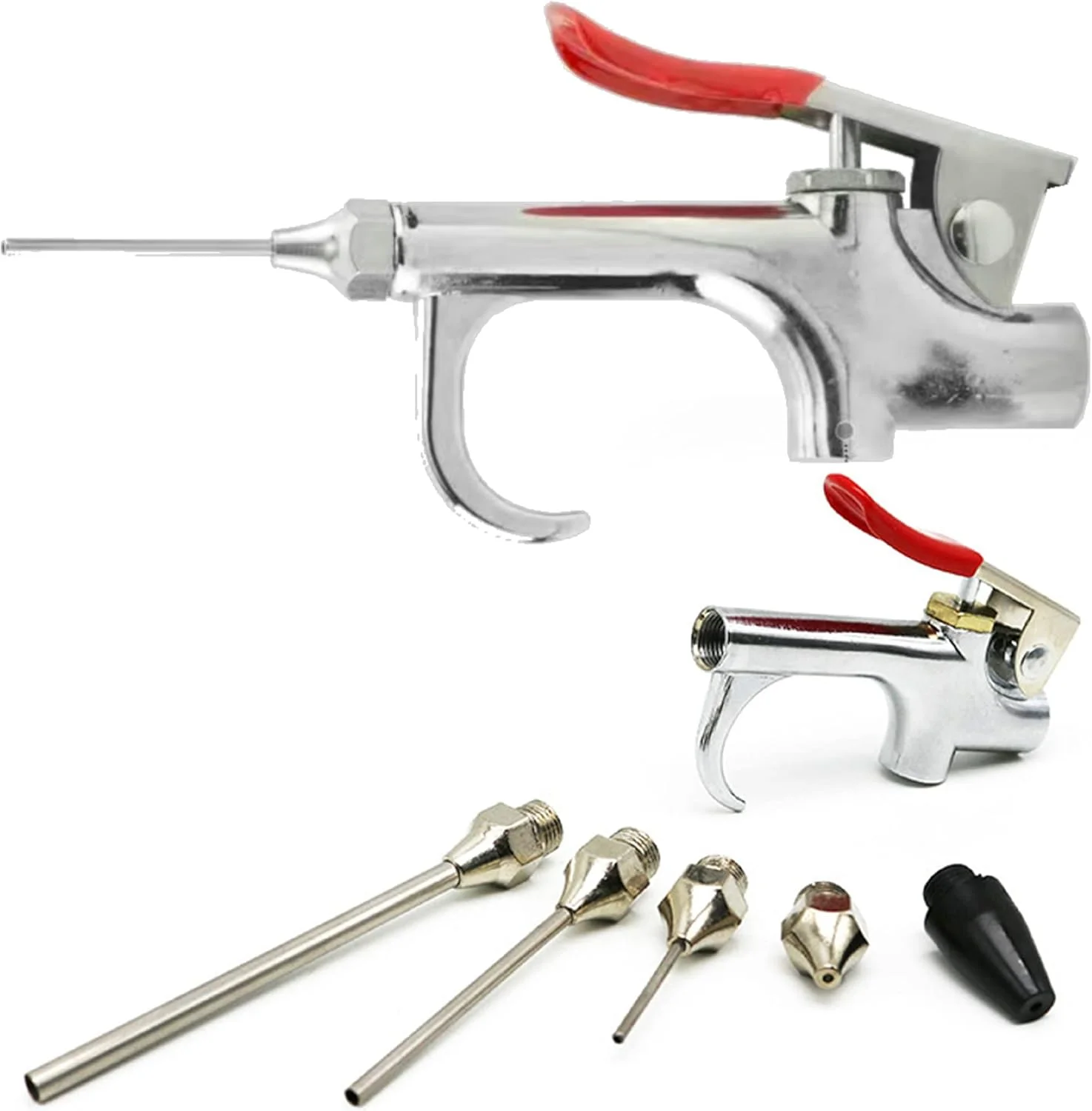 لوازم جانبی کمپرسور هوا آلیاژ روی YINSHIU، تفنگ های دمنده هوا، کیت ایربراش با کمپرسور، مجموعه های 5 تکه و 7 تکه موجود است (5)