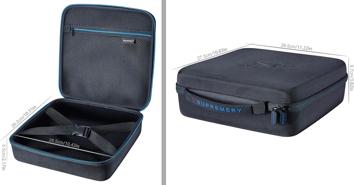 کیف Supremery سازگار با کمپرسور بادی خودروی باطری خور Einhell مدل CE-CC 18 Li-Solo، کیف لوازم جانبی باطری و شارژر Power X-Change، کیف حمل فشرده
