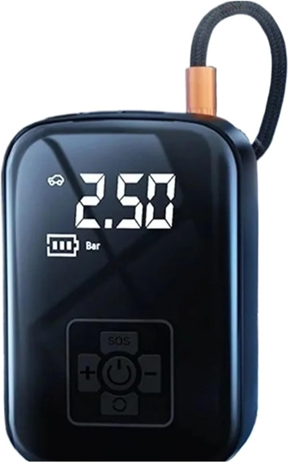 پمپ باد دیجیتال خودرو با چراغ LED مناسب برای خودرو و موتور