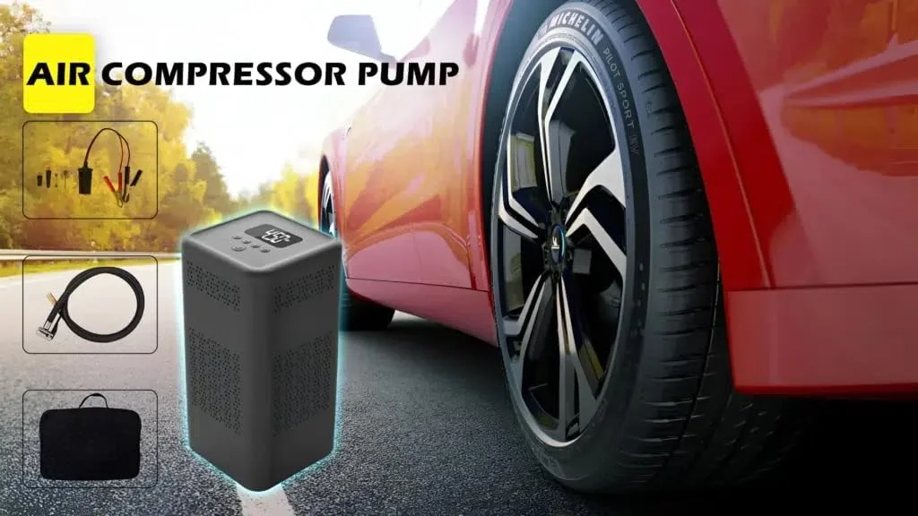 پمپ باد برقی قابل حمل Winca | پمپ کمپرسور هوا 30L-35L (مشکی) پمپ باد برقی قابل حمل Winca | پمپ کمپرسور هوا 30L-35L (مشکی)