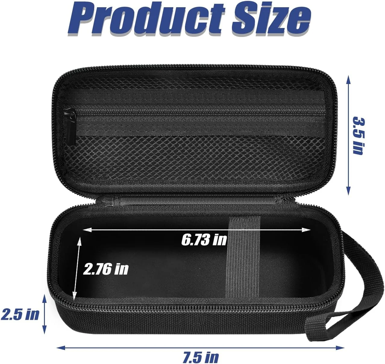 کیف حمل پمپ باد قابل حمل لوموس اند سولم، کمپرسور هوا ۱۲۰ PSI، کیف نگهداری پمپ باد خودرو برای کابل USB، شلنگ هوا، کانکتور و لوازم جانبی (فقط کیف) - مشکی