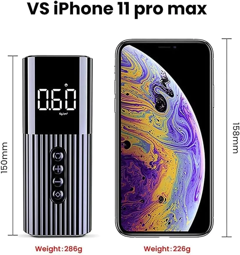 پمپ باد دیجیتال خودرو، کمپرسور هوا خانگی، پمپ باد برقی خودرو AC DC، کمپرسور هوای دیجیتال قابل حمل