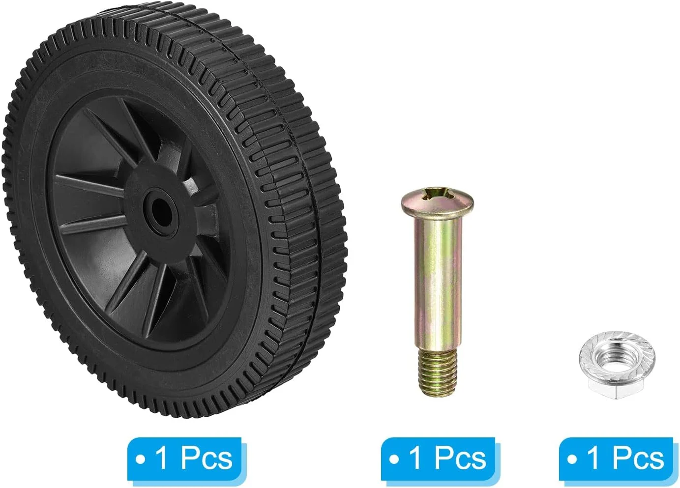 چرخ های کمپرسور هوا PATIKIL 7.7 اینچی، قطعه جایگزین چرخ کمپرسور هوا جهانی با پیچ و مهره با سوراخ 0.5 اینچی برای جابجایی آسان