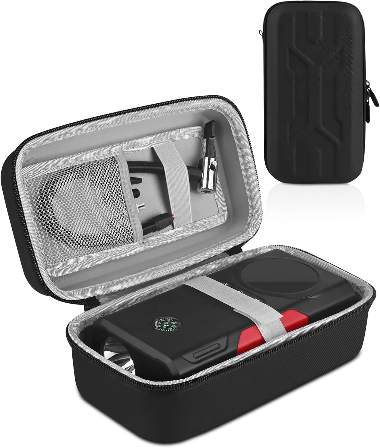 کیف حمل کمپرسور باد تایر Stukcaze، سازگار با کمپرسورهای باد قابل حمل Airmoto/Skight/LOLSSA/Teffim/Hafuloky/Frarome/ILTIDE با فشار 120/150/180 PSI، جعبه نگهداری پمپ باد خودرو