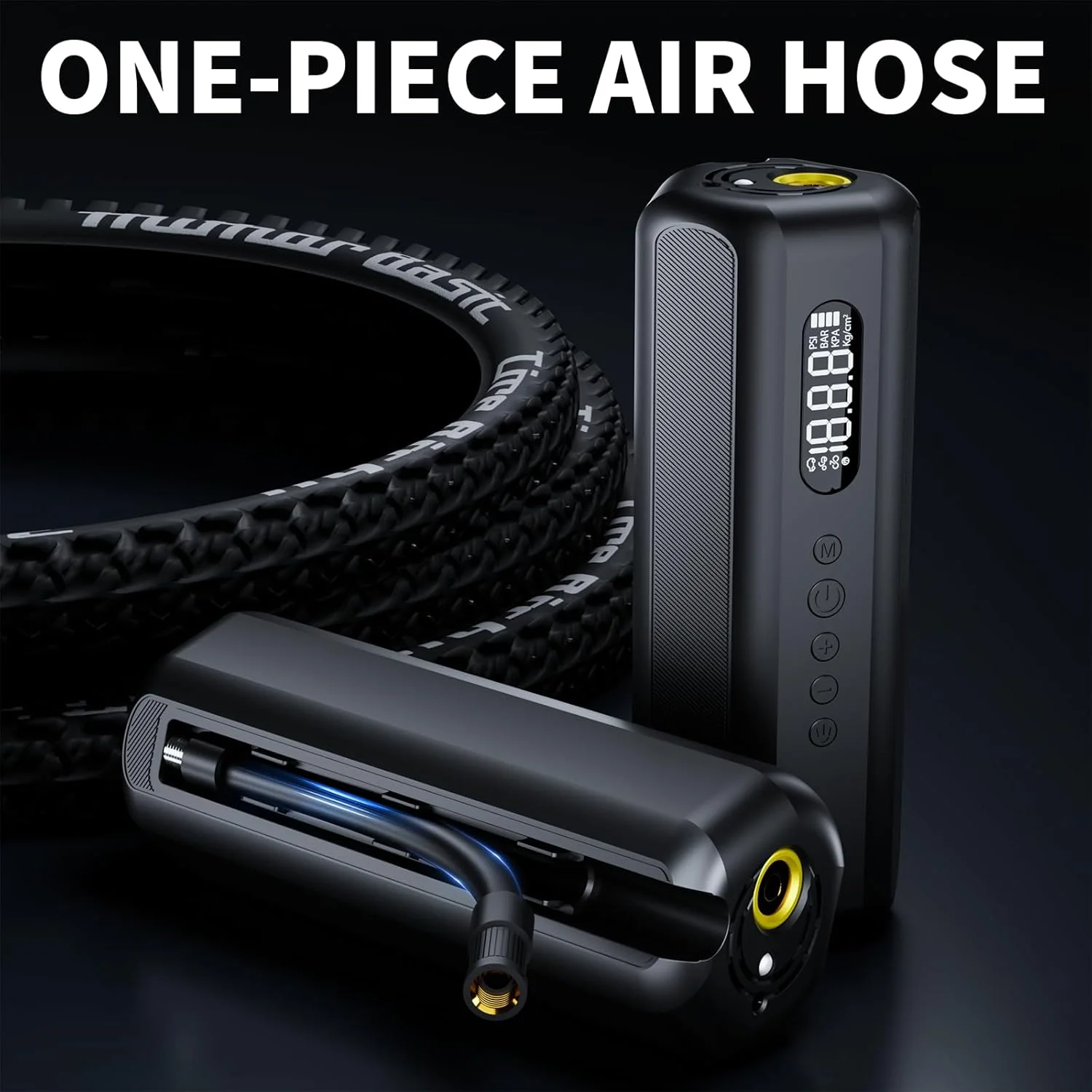 پمپ باد برقی تایر دوچرخه با گیج دیجیتال، پمپ دوچرخه قابل حمل 150PSI کمپرسور هوای فشار قوی برای دوچرخه جاده، دوچرخه کوهستان، موتور سیکلت با لوازم جانبی والف پمپ باد برقی تایر دوچرخه با گیج دیجیتال، پمپ دوچرخه قابل حمل 150PSI کمپرسور هوای فشار قوی برای دوچرخه جاده، دوچرخه کوهستان، موتور سیکلت با لوازم جانبی والف