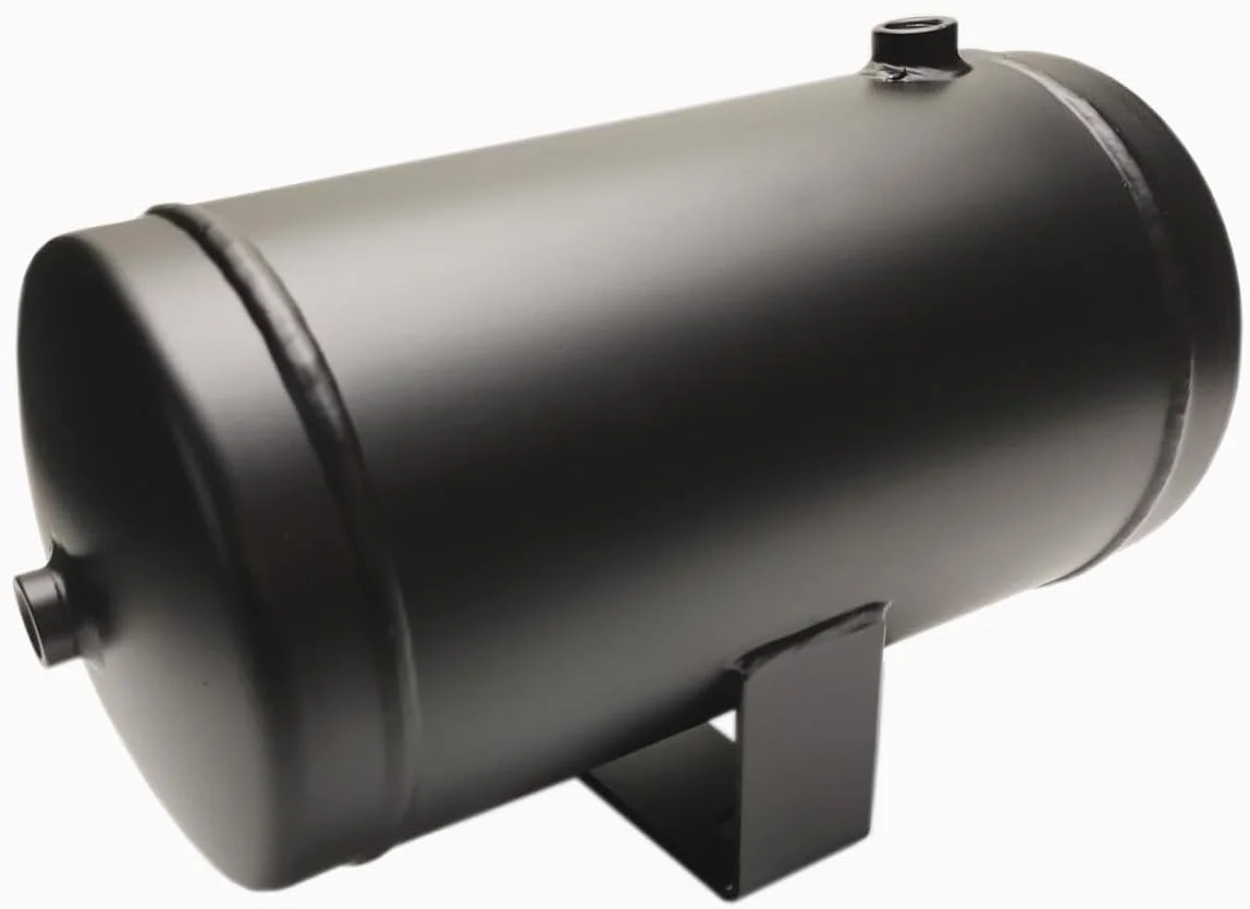 مخزن هوای ۱ گالن با پورت های هوای ۱/۴ NPT برای سیستم تعلیق بادی و سیستم بوق بادی