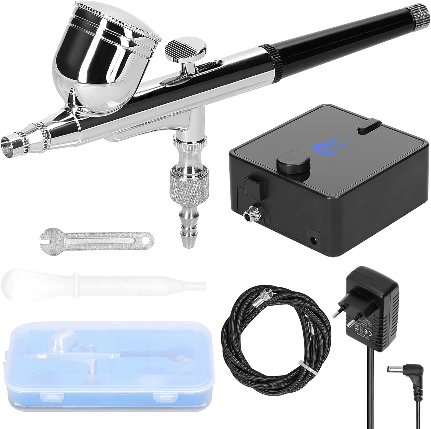 کیت کمپرسور هوا چند منظوره حرفه ای لایموس 0.3 میلی متر، حداکثر فشار 30PSI، مناسب برای مدل سازی، نقاشی هنری DIY