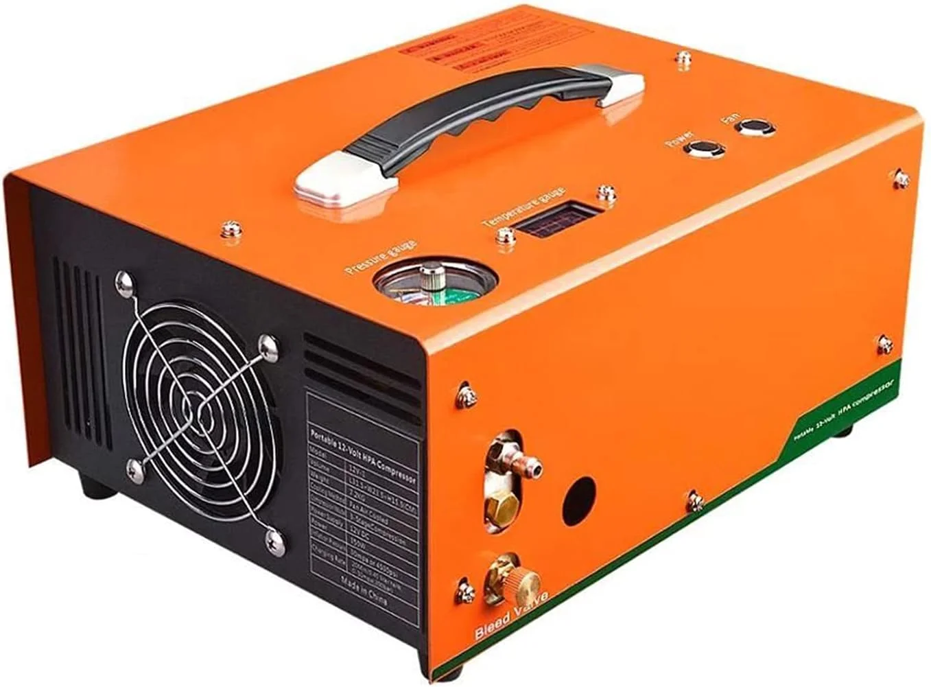 کمپرسور هوای قابل حمل DACBNX /220V/12V PCP، پمپ فشار قوی 4500Psi 300Bar PCP با خاموش شدن خودکار و ترانسفورماتور داخلی