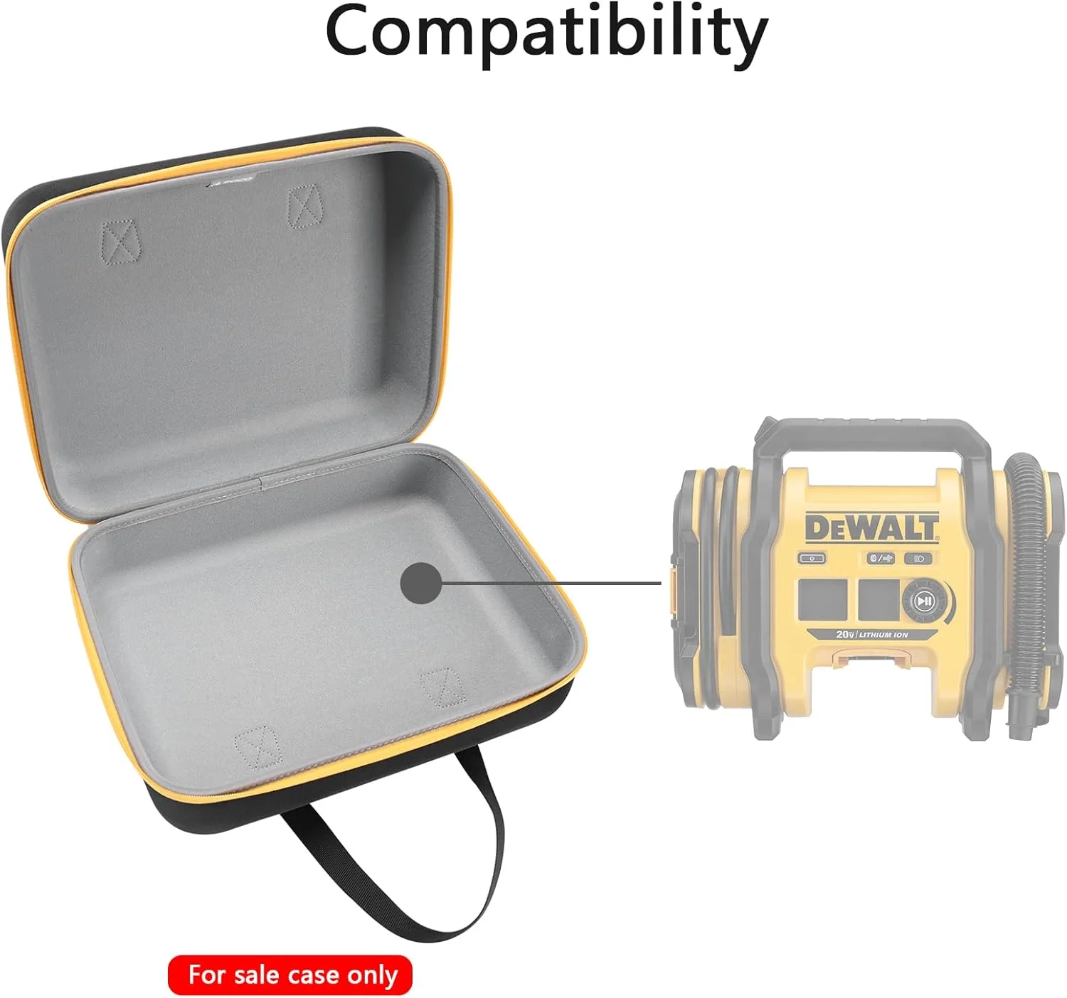 کیف حمل سخت RLSOCO سازگار با پمپ باد DEWALT DCC020IB 20V Max