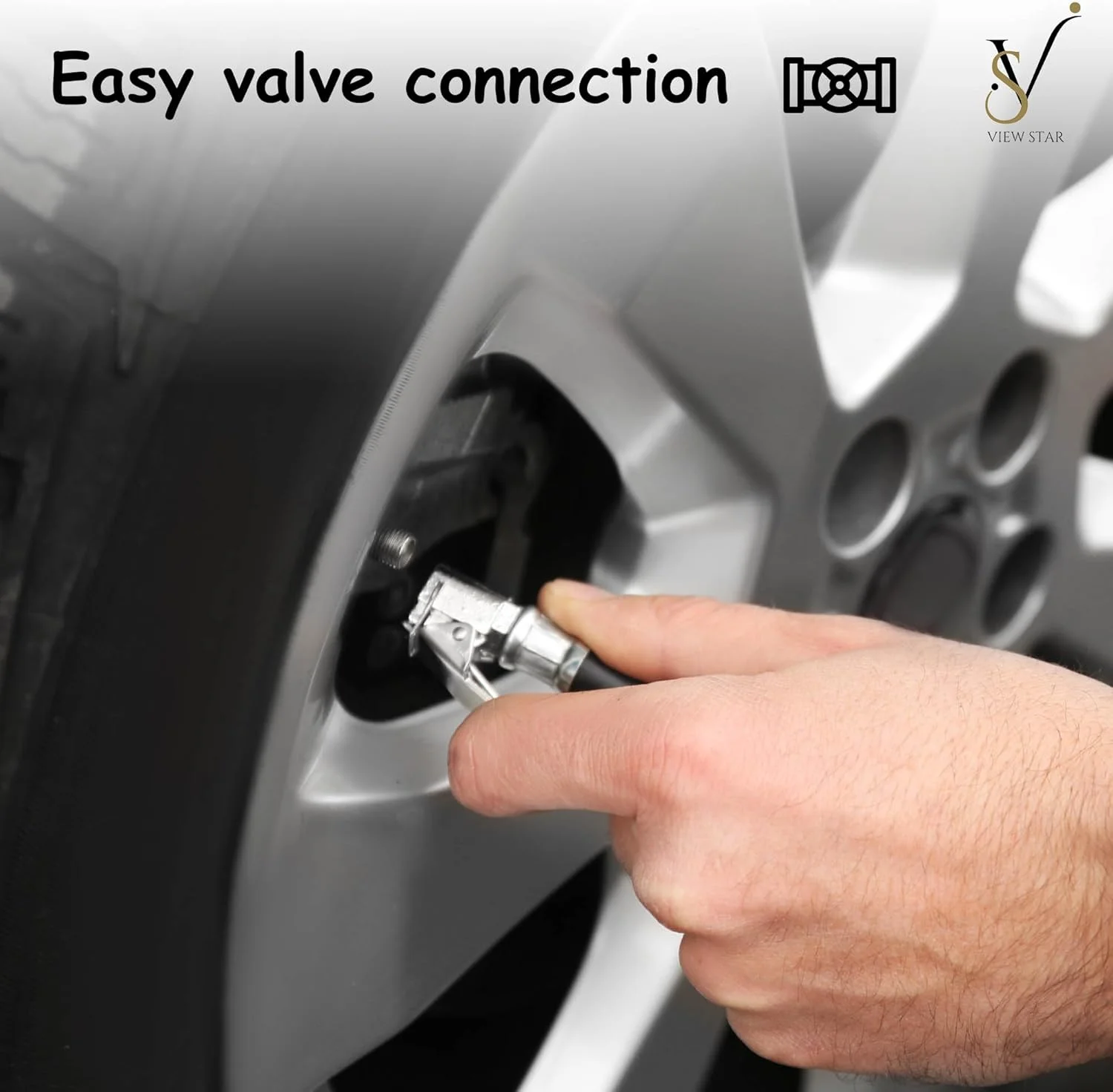 تلمبه باد قابل حمل و سنگین Viewstar برای خودرو و دوچرخه - کمپرسور هوا با شلنگ افزایش طول، کیت اسپری و تعمیر - صفحه نمایش دیجیتال و خاموش شدن خودکار تلمبه باد قابل حمل و سنگین Viewstar برای خودرو و دوچرخه - کمپرسور هوا با شلنگ افزایش طول، کیت اسپری و تعمیر - صفحه نمایش دیجیتال و خاموش شدن خودکار