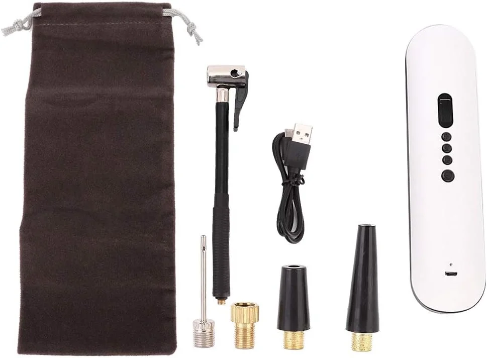 پمپ کمپرسور هوای مینی خودرو هوشمند 12 ولت Starrypxl با شارژ USB، پمپ باد برقی تایر با طراحی فشرده قابل حمل برای باد کردن سریع و کمک اضطراری کنار جاده