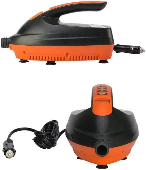 پمپ باد برقی دیجیتال | نمایشگر LCD | پمپ باد چند منظوره 16 PSI | مناسب برای وسایل بادی ورزش های آبی | 110 وات | PSI قابل تغییر 0-16 | آداپتور فندکی خودرو