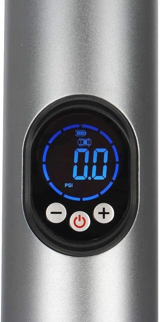 پمپ باد قابل حمل، پمپ هوا 150PSI با نور LED، پمپ دیجیتال تایر برای ماشین، دوچرخه و سایر وسایل بادی (رنگ: مشکی)