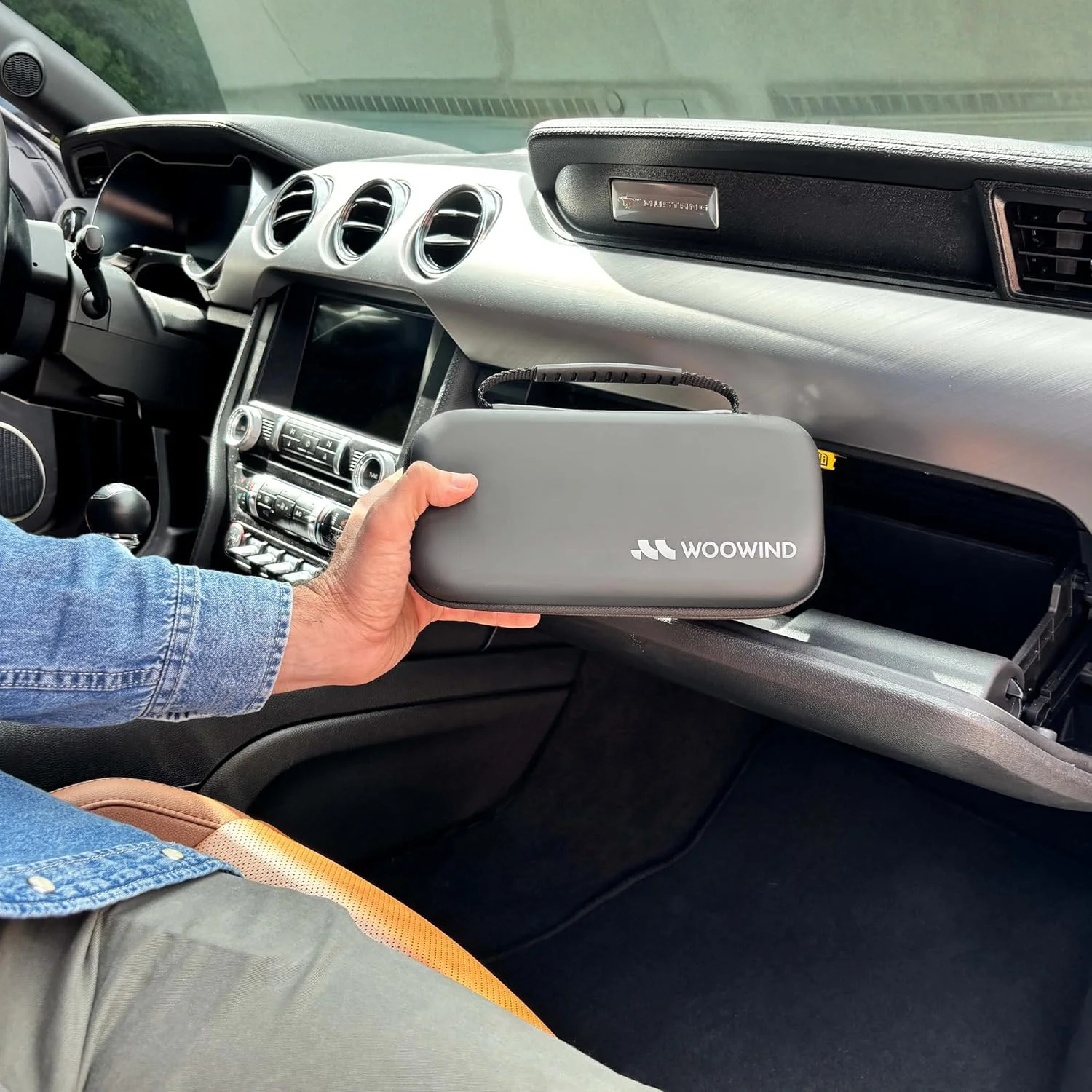 کیف قابل حمل Woowind سازگار با کمپرسور هوا، پمپ باد لاستیک برای لوازم جانبی تیوب، کیف نگهداری مسافرتی پمپ باد لاستیک خودرو (فقط جعبه)