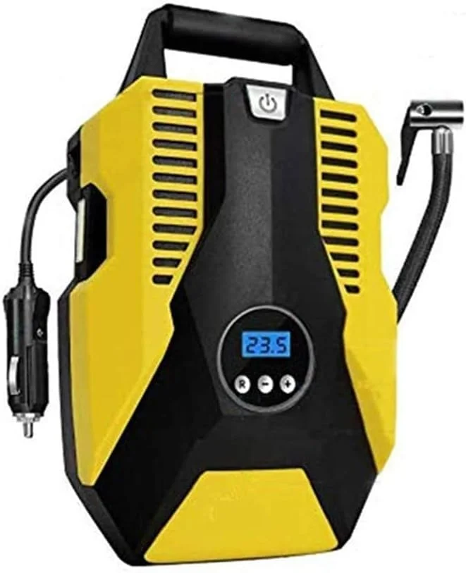 پمپ باد فندکی خودرو SVASTY، کمپرسور هوا قابل حمل 150 PSI با چراغ LED