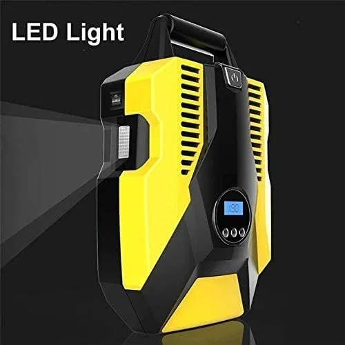 پمپ باد فندکی خودرو SVASTY، کمپرسور هوا قابل حمل 150 PSI با چراغ LED