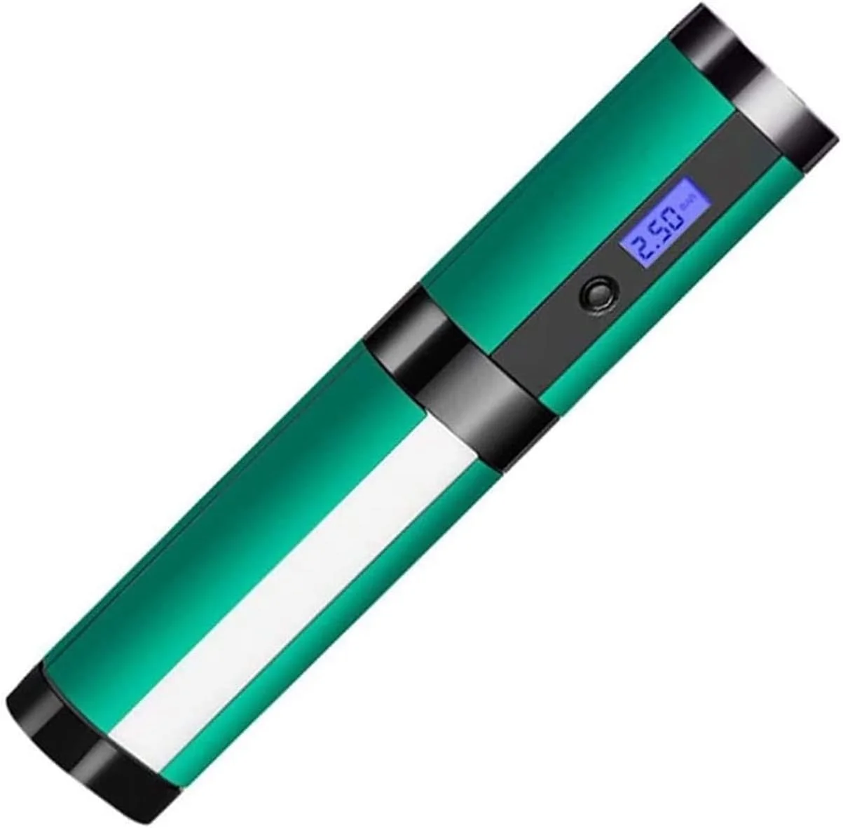 پمپ باد شارژی و بی سیم - کمپرسور هوای دستی، پمپ هوای قابل حمل با نمایشگر دیجیتال برای لاستیک خودرو، دوچرخه و سایر وسایل بادی