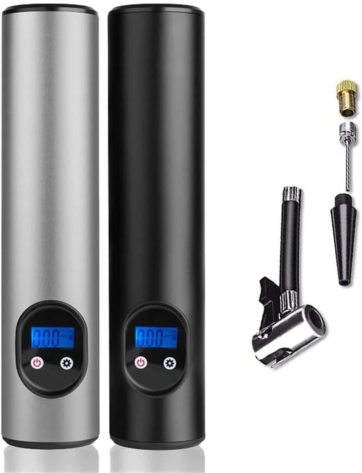 پمپ باد شارژی 12 ولت 150 PSI، کمپرسور قابل حمل بی سیم، پمپ دیجیتال تایر خودرو (رنگ: B)