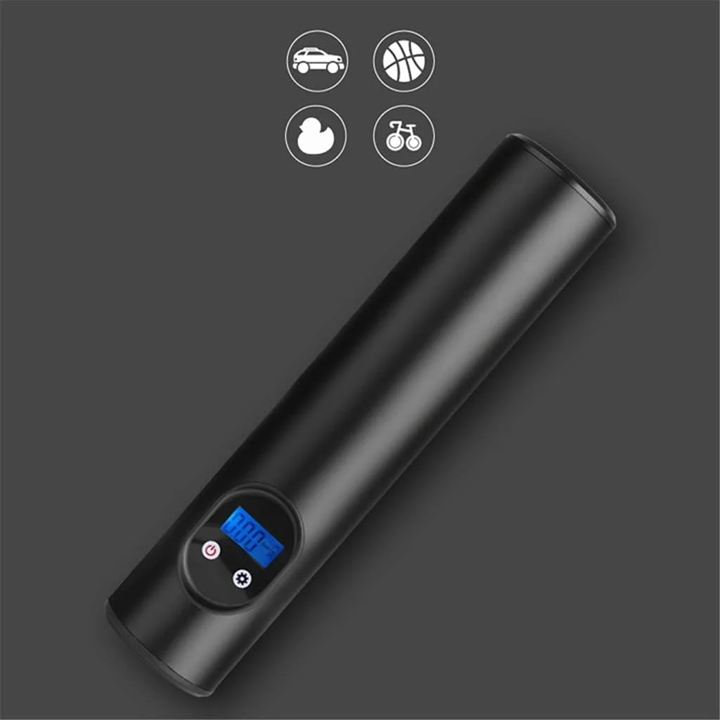 پمپ باد شارژی 12 ولت 150 PSI، کمپرسور قابل حمل بی سیم، پمپ دیجیتال تایر خودرو (رنگ: B)