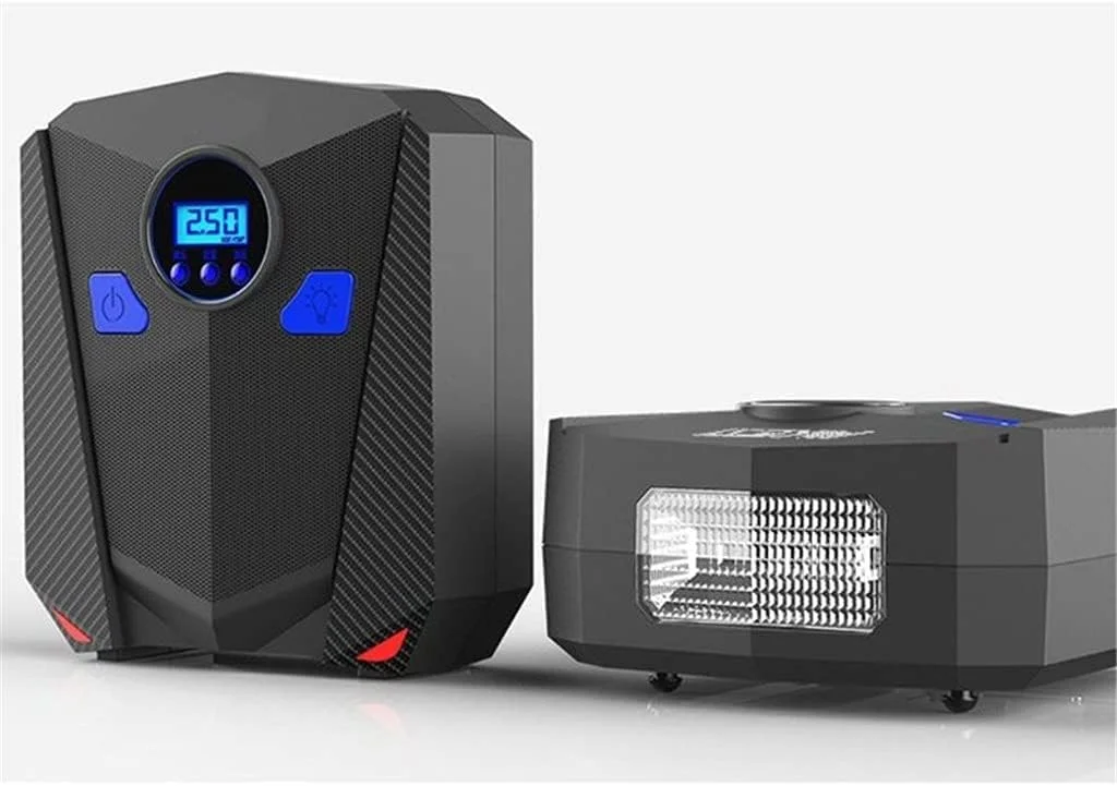 پمپ باد خودرو هوشمند اتوماتیک 12 ولت DC، کمپرسور برقی دیجیتال قابل حمل