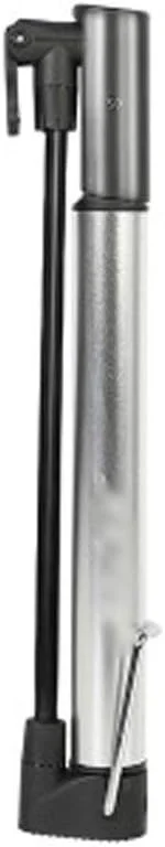 پمپ پایی دوچرخه کوهستان، مینی قابل حمل، پمپ فشار قوی دوچرخه جاده، لوازم جانبی تجهیزات سواری، کمپرسور هوا (رنگ: نقره ای)