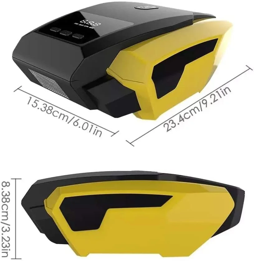 پمپ کمپرسور باد خودرو 12 ولت، پمپ برقی برای خودروهای 22 سیلندر، پمپ تایر اضطراری قابل حمل خودرو با نمایشگر دیجیتال پمپ کمپرسور باد خودرو 12 ولت، پمپ برقی برای خودروهای 22 سیلندر، پمپ تایر اضطراری قابل حمل خودرو با نمایشگر دیجیتال