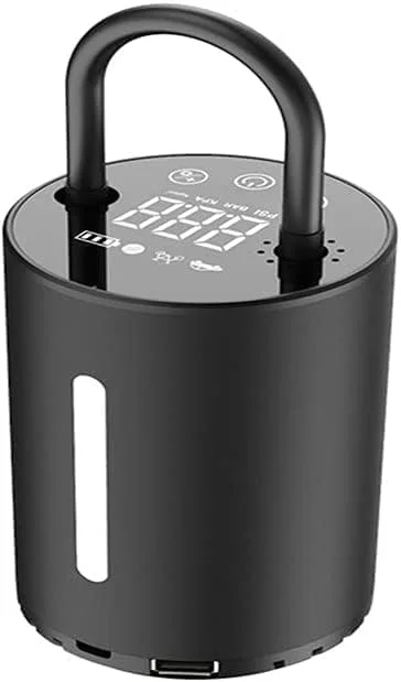 پمپ باد قابل شارژ 150psi، کمپرسور قابل حمل بی سیم، پمپ دیجیتال تایر خودرو برای تایرهای دوچرخه