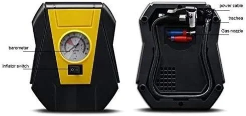 پمپ باد تایر، کمپرسور هوای برقی قابل حمل خودرو، پمپ تایر خودرو، تشخیص فشار تایر