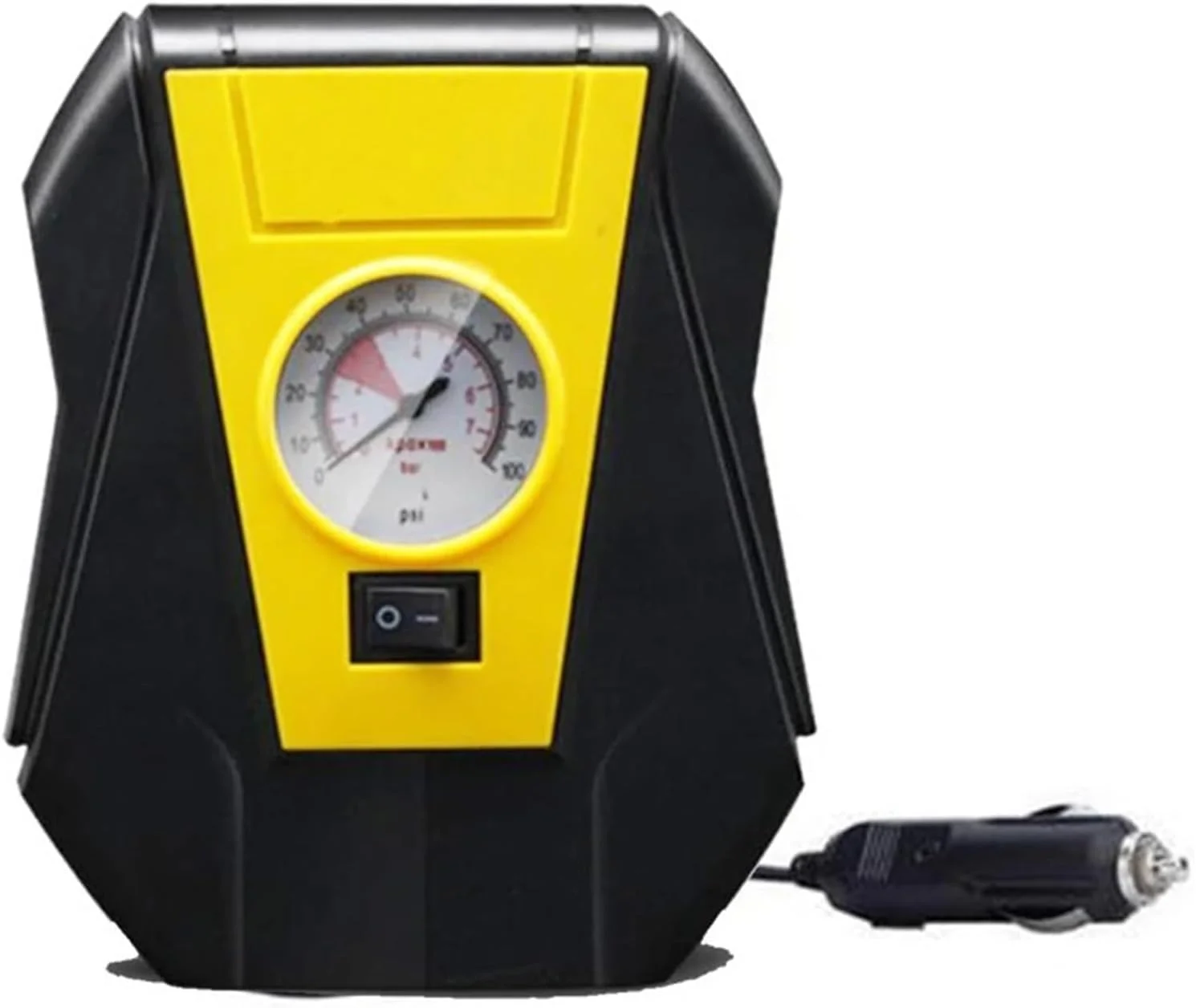 پمپ باد فندکی 12 ولت خودرو، پمپ دیجیتال و آنالوگ با فشارسنج برای لاستیک خودرو، دوچرخه، و سایر وسایل بادی (رنگ: دیجیتال 150psi) (عقربه ای 100psi)