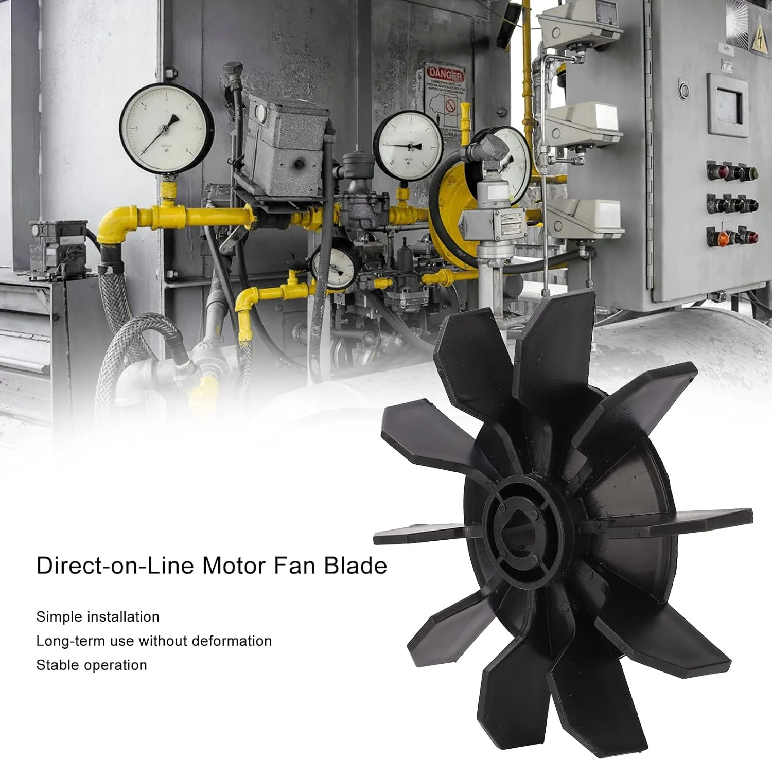 پروانه فن موتور الکتریکی، لوازم جانبی پره فن کمپرسور هوا کوچک برای کمپرسورهای هوای کوچک موتور مستقیم، شفت 14 میلی متری، قطر خارجی 135 میلی متر، پیش فرض