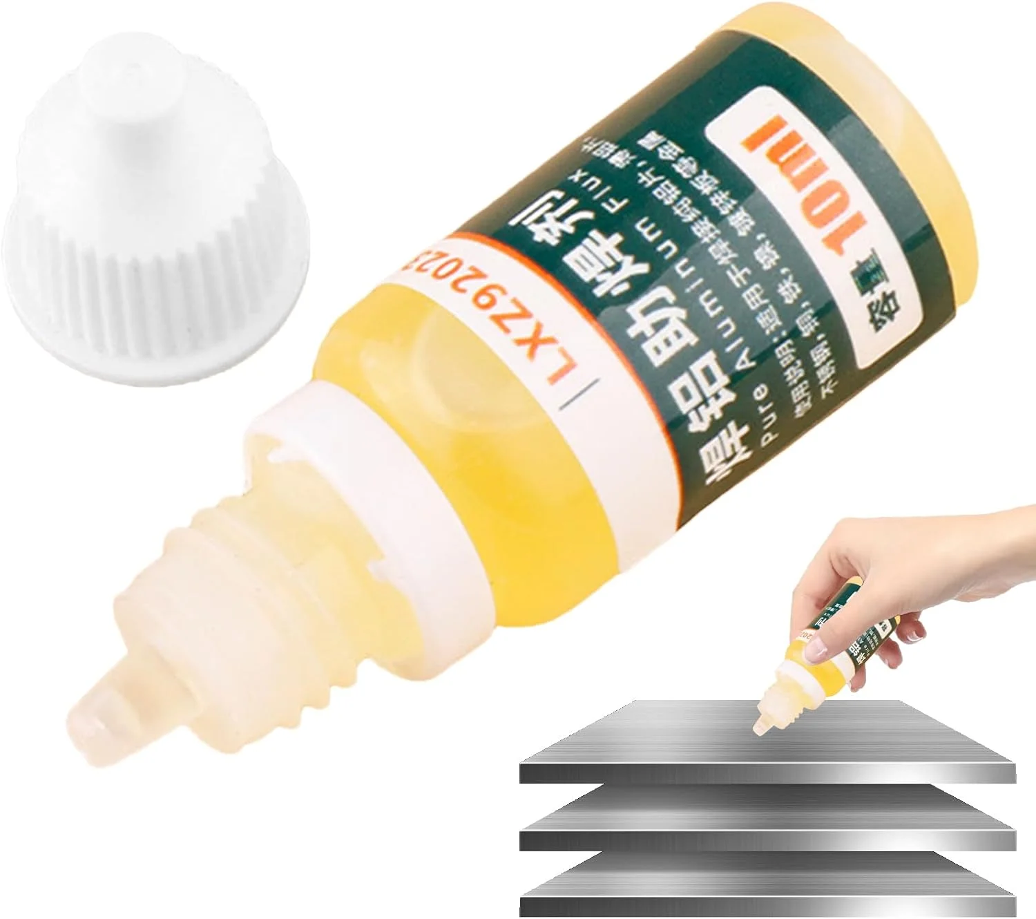 مایع فلاکس آلومینیوم 10 میلی لیتر، لوازم جانبی تعمیرات الکتریکی، لوازم جوشکاری برای ورق گالوانیزه آهن استیل