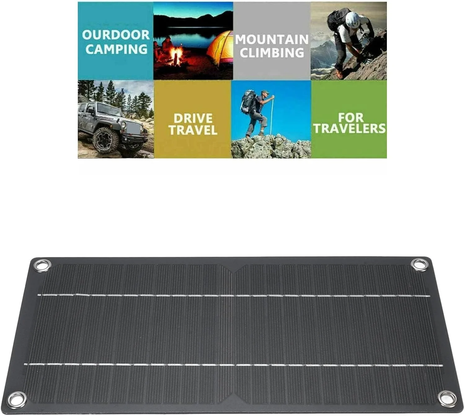 کیت پنل خورشیدی 600 واتی با کنترلر 100 آمپری، پنل های خورشیدی مونوکریستالی با راندمان بالا برای RV، ماشین، کاروان، کمپینگ و برق فضای باز