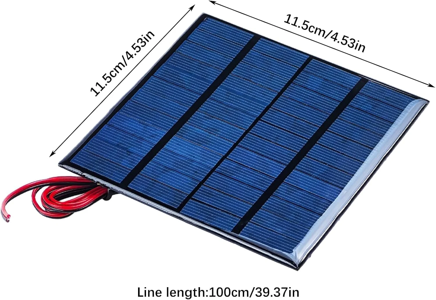 دو عدد پنل خورشیدی کوچک، ماژول برق سلول پنل خورشیدی 12 ولت 2 وات DC با کابل 100 سانتی متری، کیت سلول های خورشیدی فتوولتائیک برای مواد خورشیدی DIY 11.5 x 11.5 سانتی متر (11.5 x 11.5 سانتی متر) دو عدد پنل خورشیدی کوچک، ماژول برق سلول پنل خورشیدی 12 ولت 2 وات DC با کابل 100 سانتی متری، کیت سلول های خورشیدی فتوولتائیک برای مواد خورشیدی DIY 11.5 x 11.5 سانتی متر (11.5 x 11.5 سانتی متر)